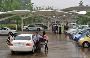 Some 80,000 people have taken test drives in EVs in Jiading. 